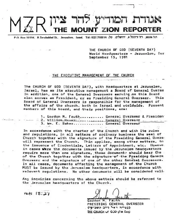G Fauth Ltr, 15Sept1981